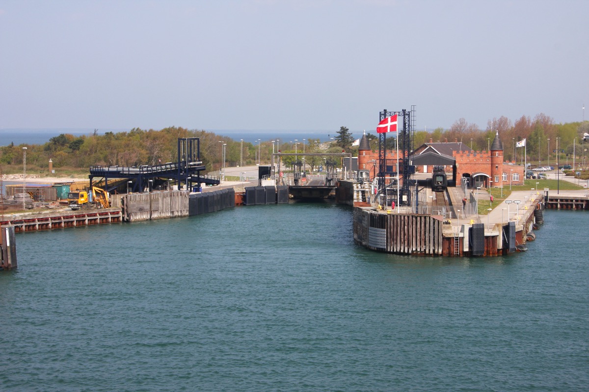 Anreise zum Hafen Gedser