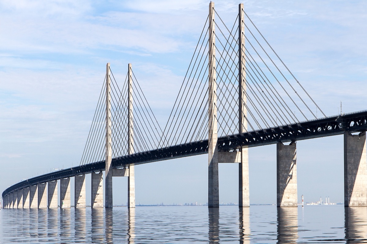 Øresund Bridge and ferry